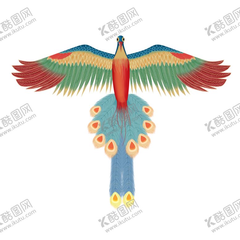编号：61732305181654575824【酷图网】源文件下载-国潮凤凰插画