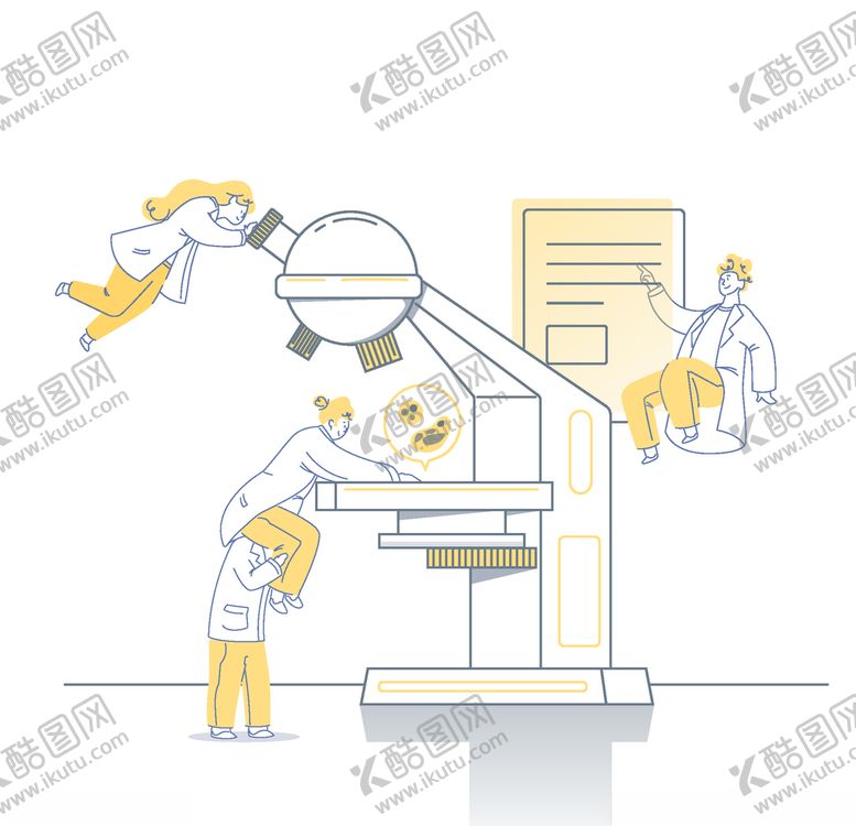 编号：13834010201850022967【酷图网】源文件下载-矢量卡通科学实验人物