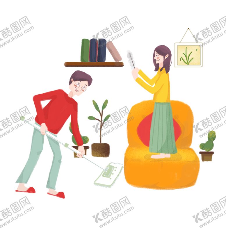 编号：13031002041955027641【酷图网】源文件下载-新年卡通画