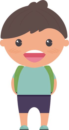 卡通儿童人物形象学生