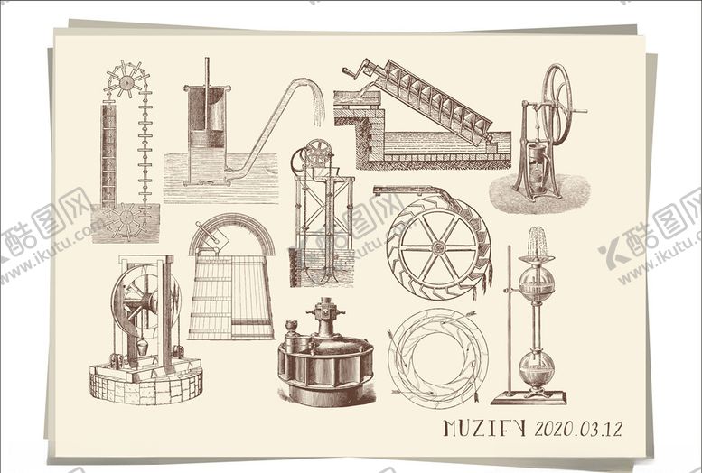 编号：11939809151936186685【酷图网】源文件下载-11款入老式抽水机图鉴