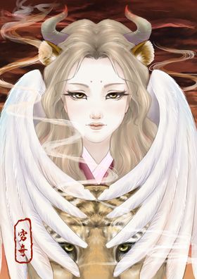 国潮手绘插画