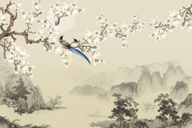 花鸟山水画
