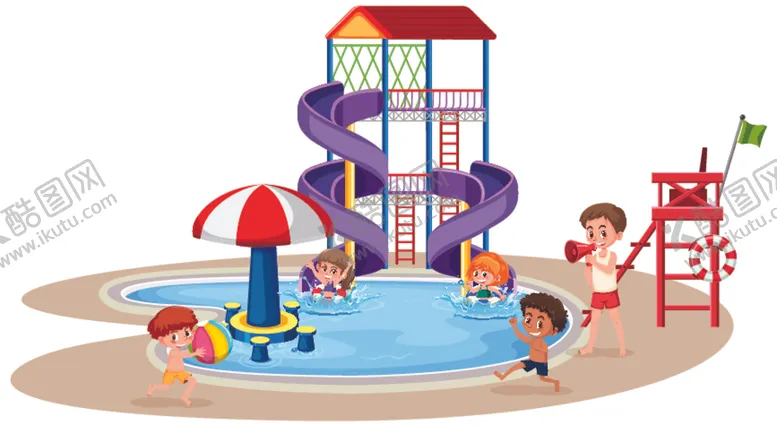 编号：22013209121157341657【酷图网】源文件下载-卡通夏天儿童