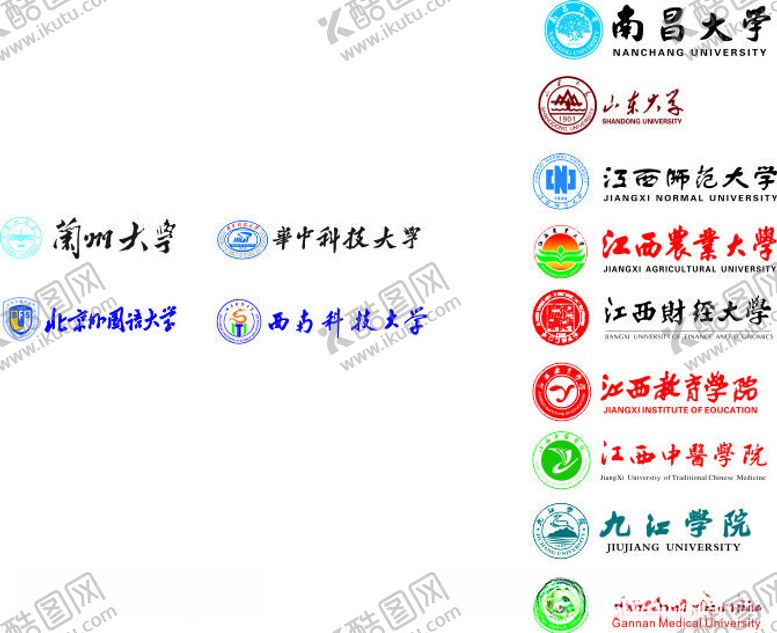 编号：56037312121623207971【酷图网】源文件下载-大学logo