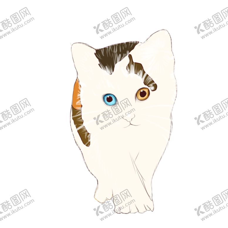 编号：11220902090510111231【酷图网】源文件下载-手绘卡通猫图片 