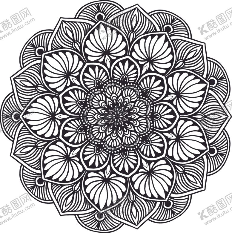 编号：46396109111522496049【酷图网】源文件下载-曼陀罗花纹