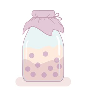 卡通奶茶
