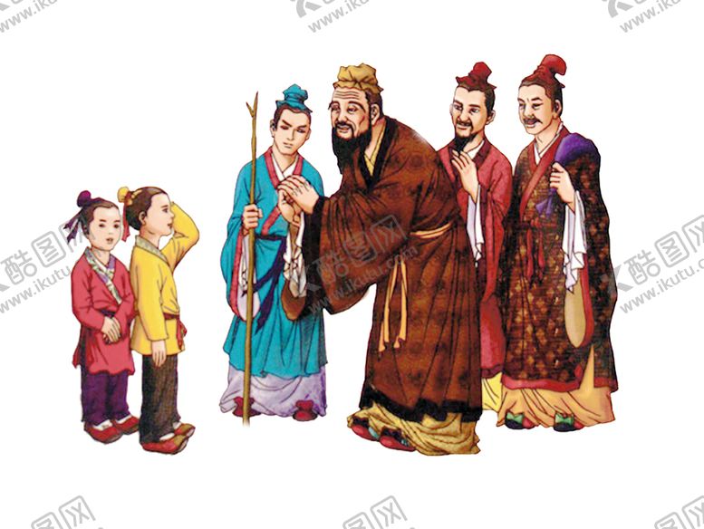编号：59500007122349243304【酷图网】源文件下载-国学人物插画