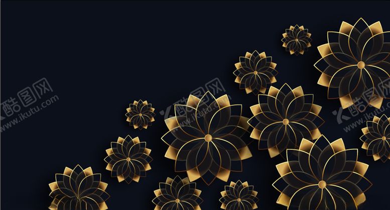 编号：30081410040745317708【酷图网】源文件下载-抽象华丽花朵