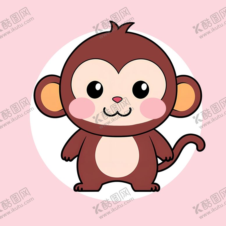 编号：84441101281406154495【酷图网】源文件下载-手绘卡通小猴