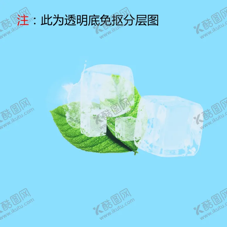 编号：87664005010032314882【酷图网】源文件下载-冰块薄荷