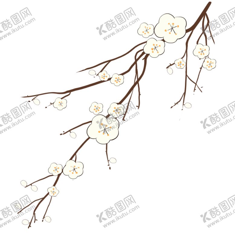 编号：39094906171717523761【酷图网】源文件下载-梅花树枝元素