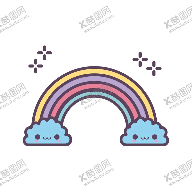 编号：62487411302353316113【酷图网】源文件下载-卡通彩虹