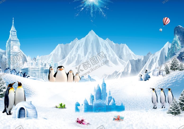 编号：31549910120647075040【酷图网】源文件下载-企鹅母爱温暖唯美可爱动物