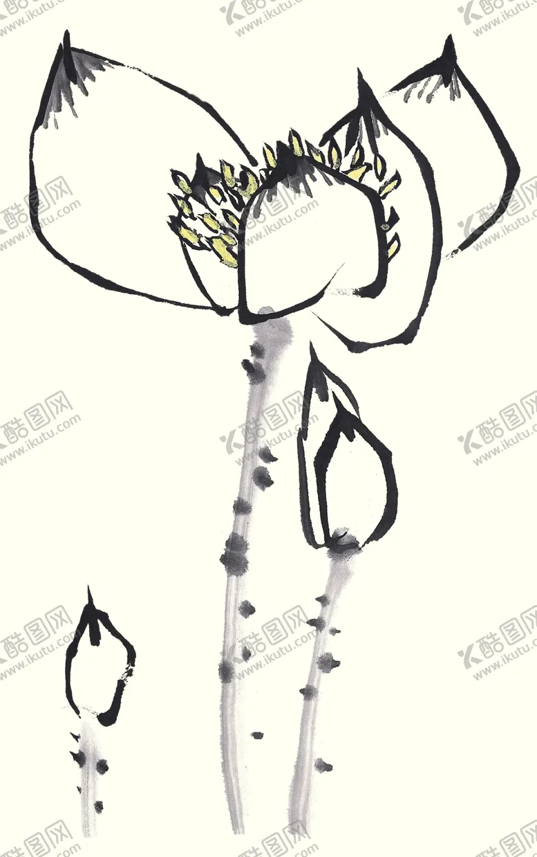 编号：25205406252150397947【酷图网】源文件下载-墨荷荷花水墨画