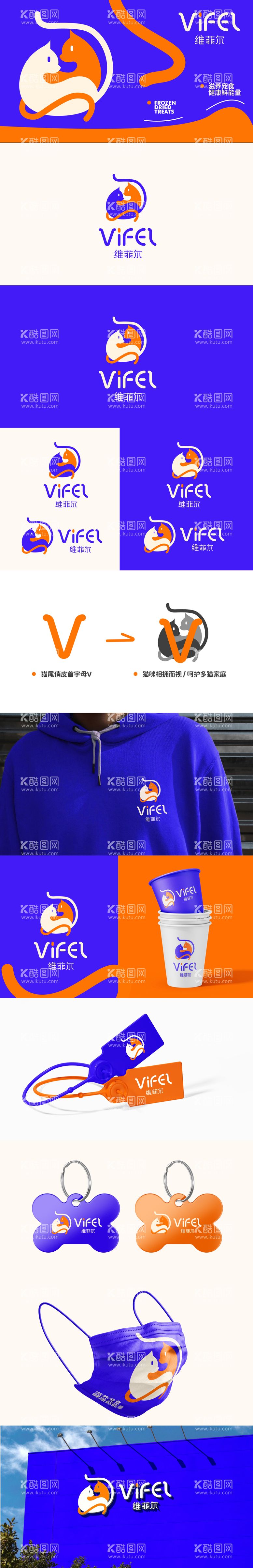 编号：66976712030049538524【酷图网】源文件下载-宠物简约能量品牌logo提案