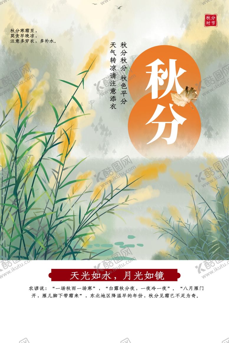 编号：89579109272200062775【酷图网】源文件下载-秋分海报