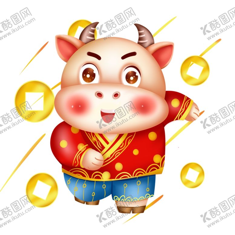 编号：91592809192213554893【酷图网】源文件下载-牛年卡通插画