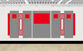 文化墙发展历程企业学校展示