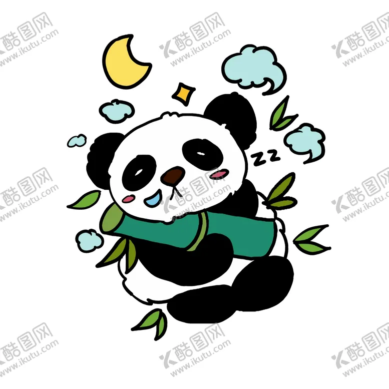 编号：55303907032111092002【酷图网】源文件下载-手绘熊猫