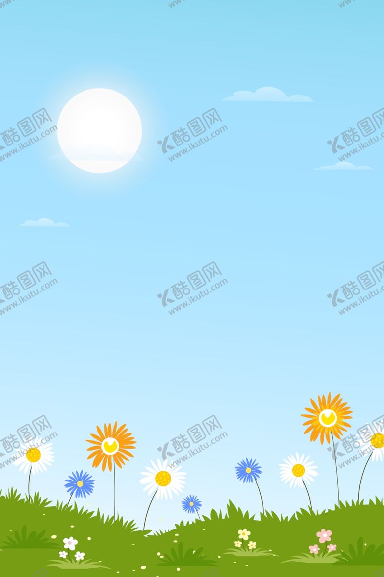 编号：26481009090257578200【酷图网】源文件下载-蓝天绿草地背景