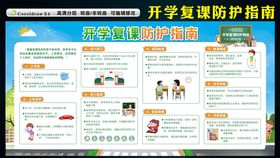 一图了解开学复课学生防护指南