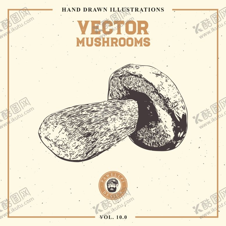 编号：65085810111236137396【酷图网】源文件下载-素描菌菇