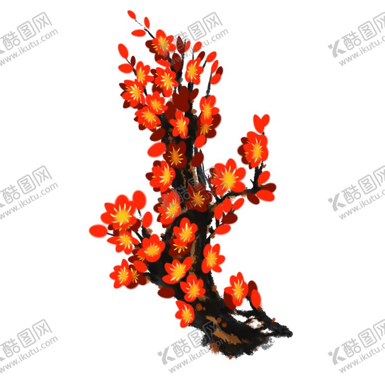 编号：45326505150535495506【酷图网】源文件下载-梅花树枝元素
