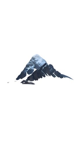 免抠山峰高山群山国风雪山