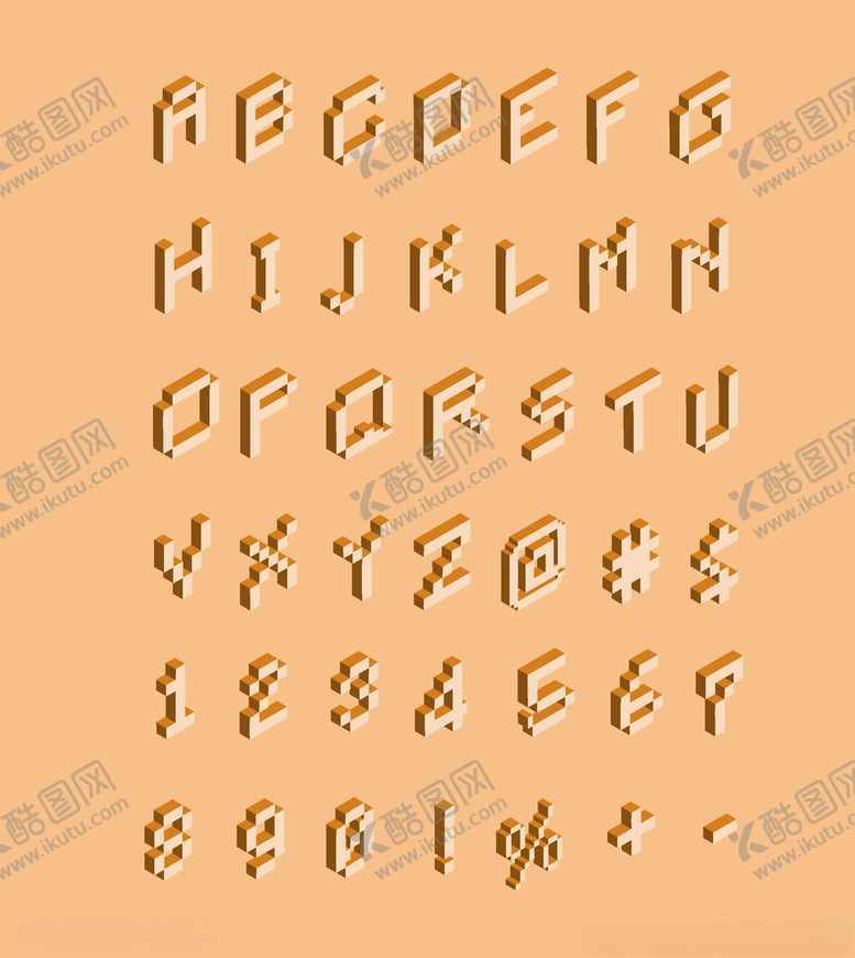 编号：46251810090814445844【酷图网】源文件下载-马赛克数字英文