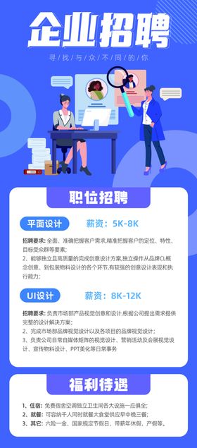 招聘美容展板精英