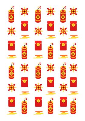 创意矢量中国风新春喜庆底纹