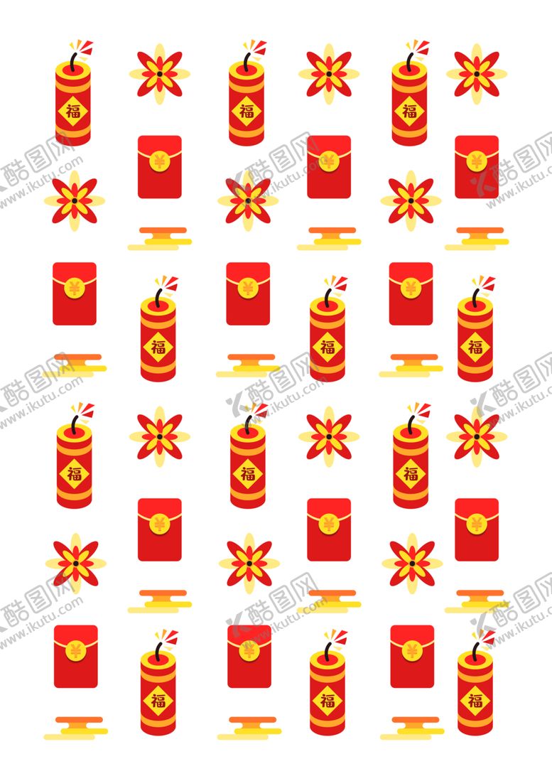 编号：78362709271240188802【酷图网】源文件下载-创意矢量中国风春节喜庆底纹