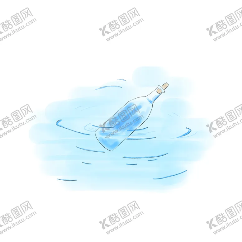 编号：08365910072338440265【酷图网】源文件下载-漂流瓶手绘素材