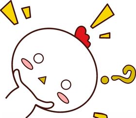 手绘卡通可爱萌宠动物表情包白色
