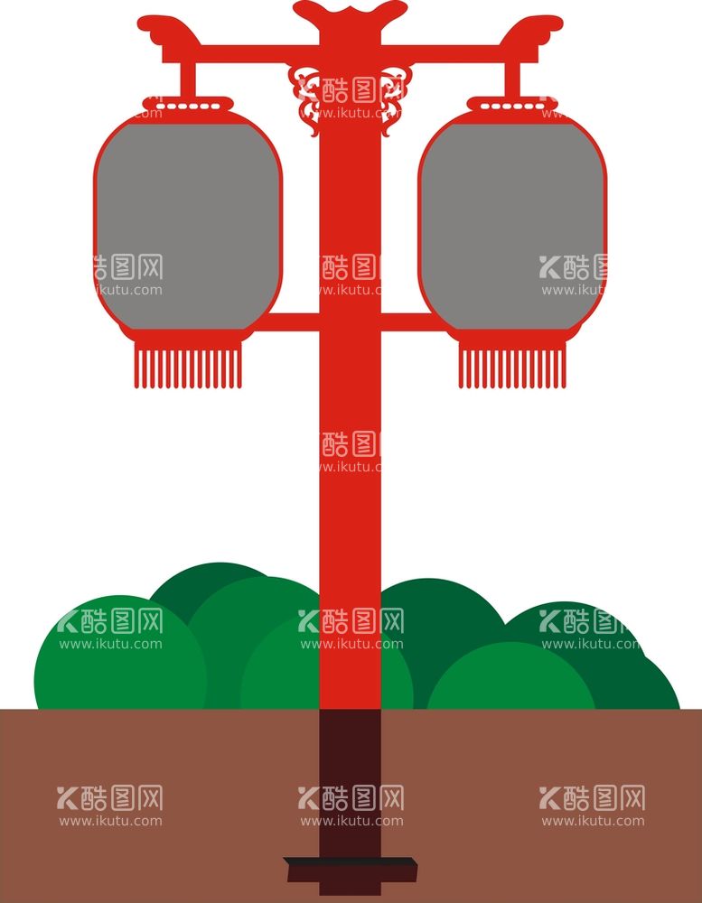 编号：41950712232139583553【酷图网】源文件下载-铁艺牌  红灯笼