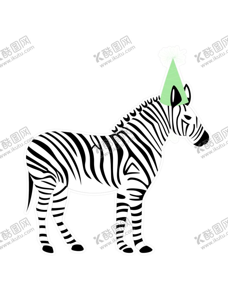 编号：07389409231217076827【酷图网】源文件下载-斑马卡通动物