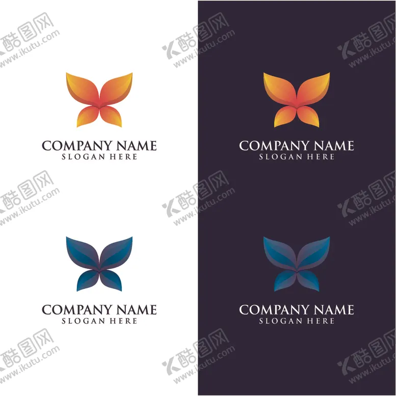 编号：54960810261432096818【酷图网】源文件下载-蝴蝶logo
