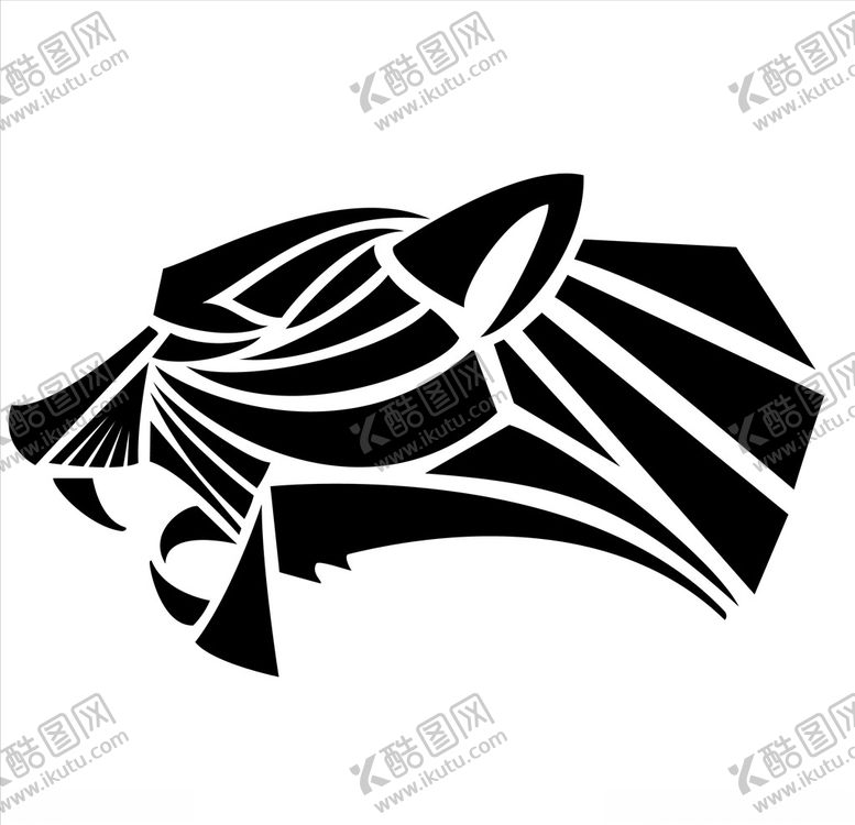 编号：64509904211044541522【酷图网】源文件下载-矢量老虎头像