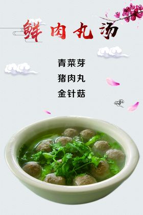 鲜肉丸汤