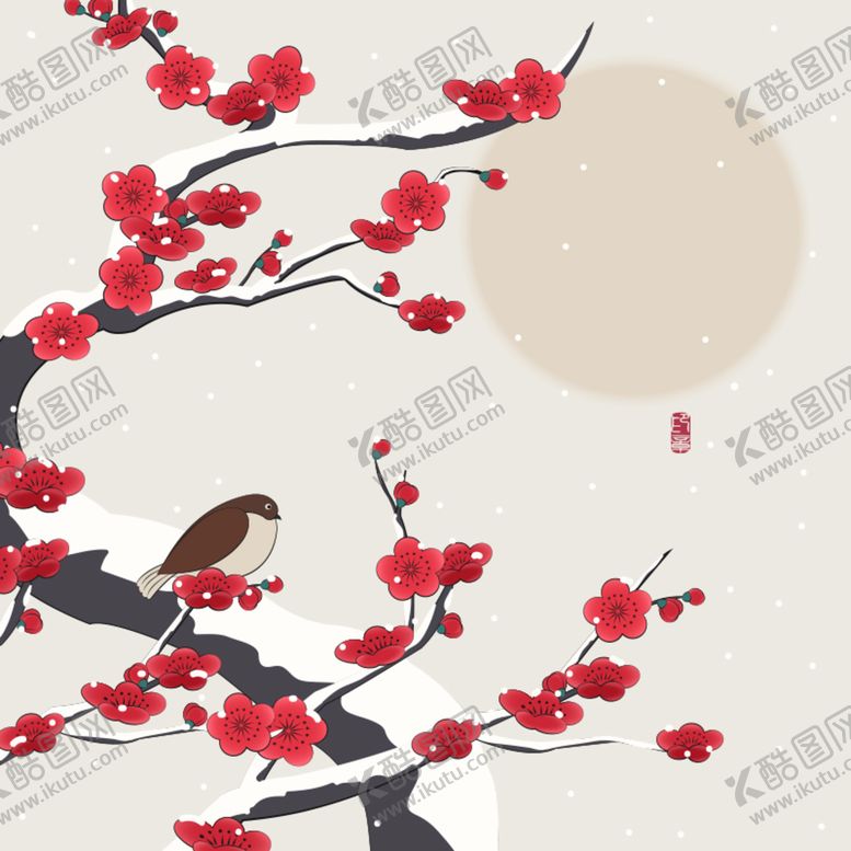 编号：52643710080134429587【酷图网】源文件下载-水墨花
