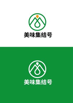 餐饮标识设计字母水滴