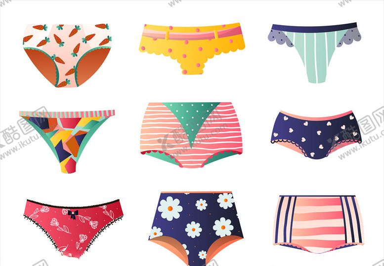 编号：23916209110405007714【酷图网】源文件下载-印花内裤