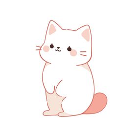 小猫咪卡通插画素材