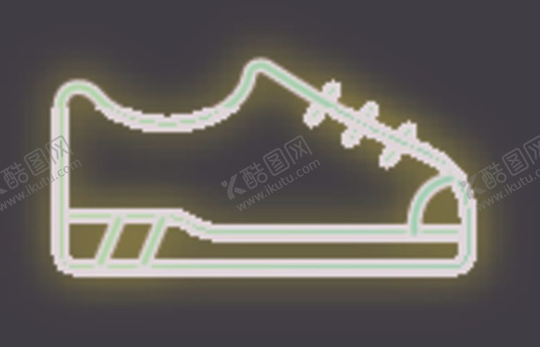 编号：80453707051846205775【酷图网】源文件下载-霓虹灯运动鞋