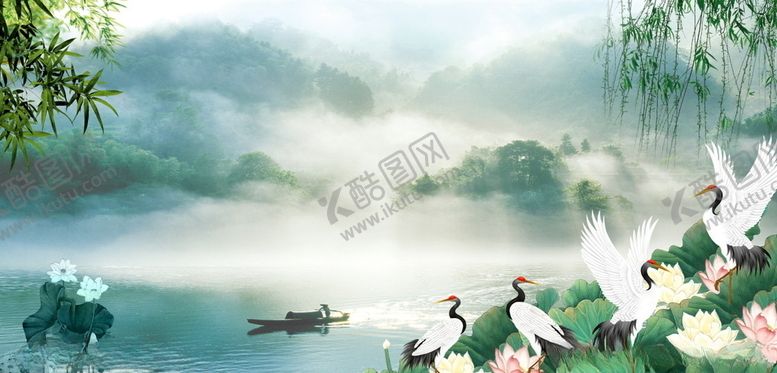 编号：64070205051232227273【酷图网】源文件下载-荷花背景