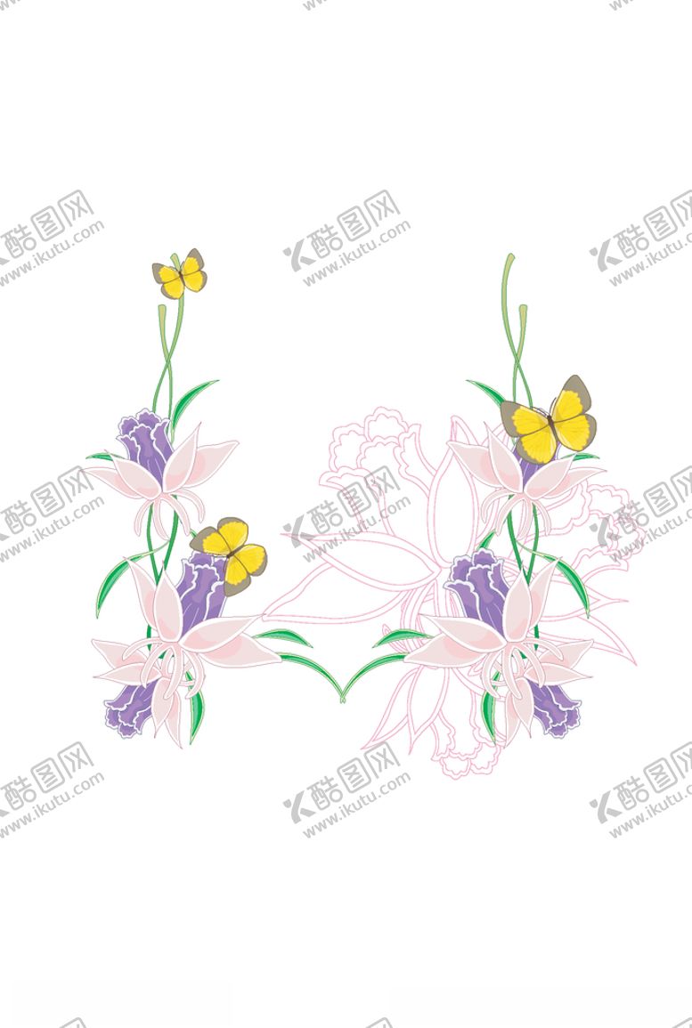 编号：64210707141140527021【酷图网】源文件下载-鲜花印花