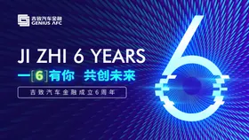 汽车金融6周年海报