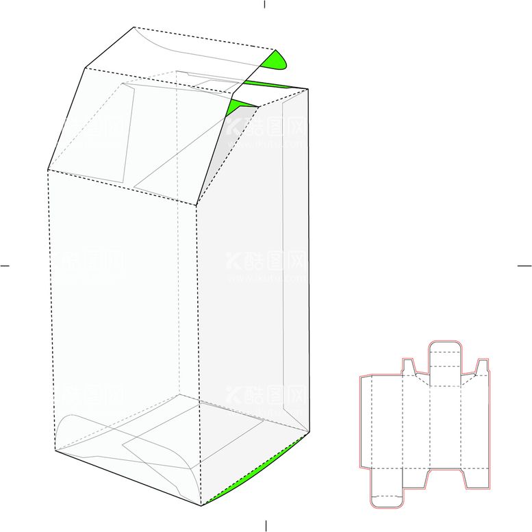 编号：38805811160244093167【酷图网】源文件下载-包装盒刀版图 